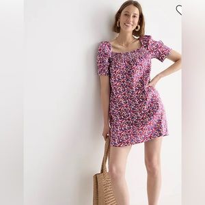 NWT JCrew Square Neck Floral Tea Dress X3